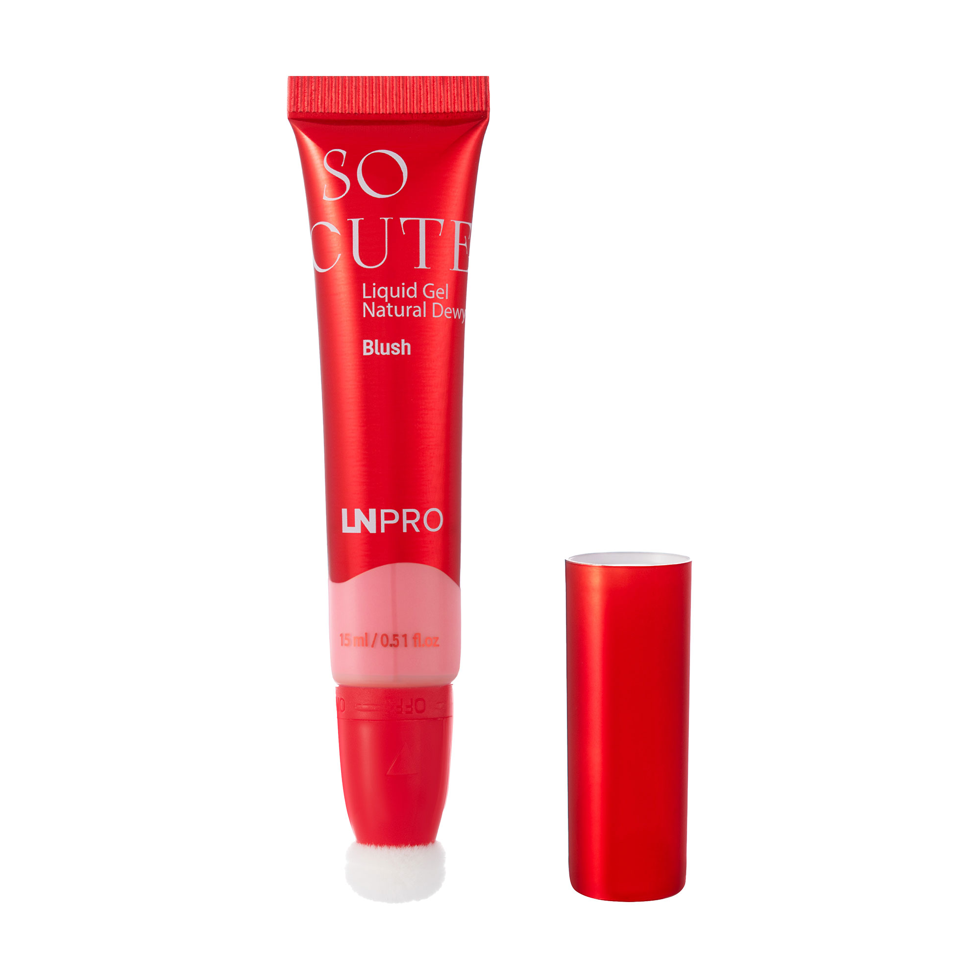 Рідкі гелеві рум'яна для обличчя LN Pro So Cute Natural Dewy Blush 102, 15 мл